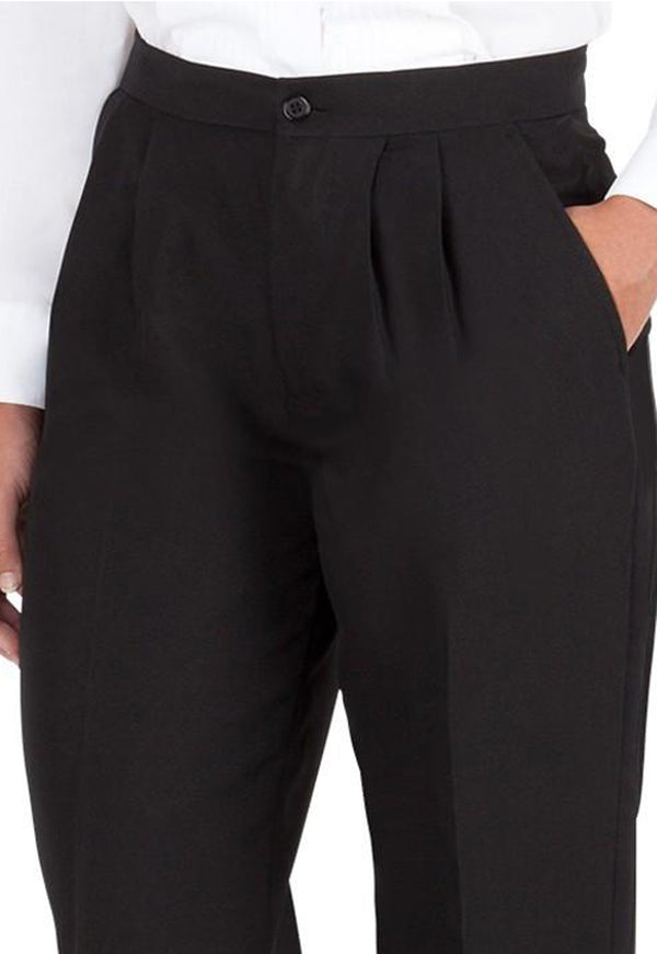 Women's Black, Pleated Front, Dress Pants - 99tux