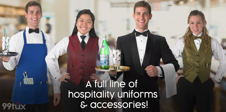 Mix and match a full line of hospitality uniforms and accessories!