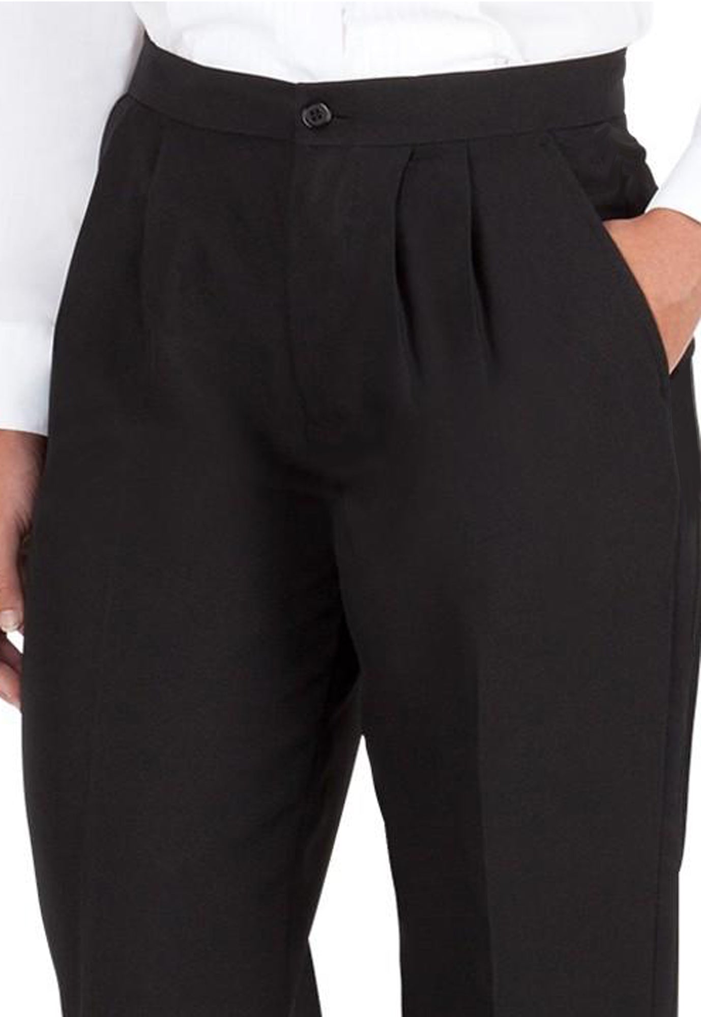 Women s Black Pleated Front Dress Pants 99tux