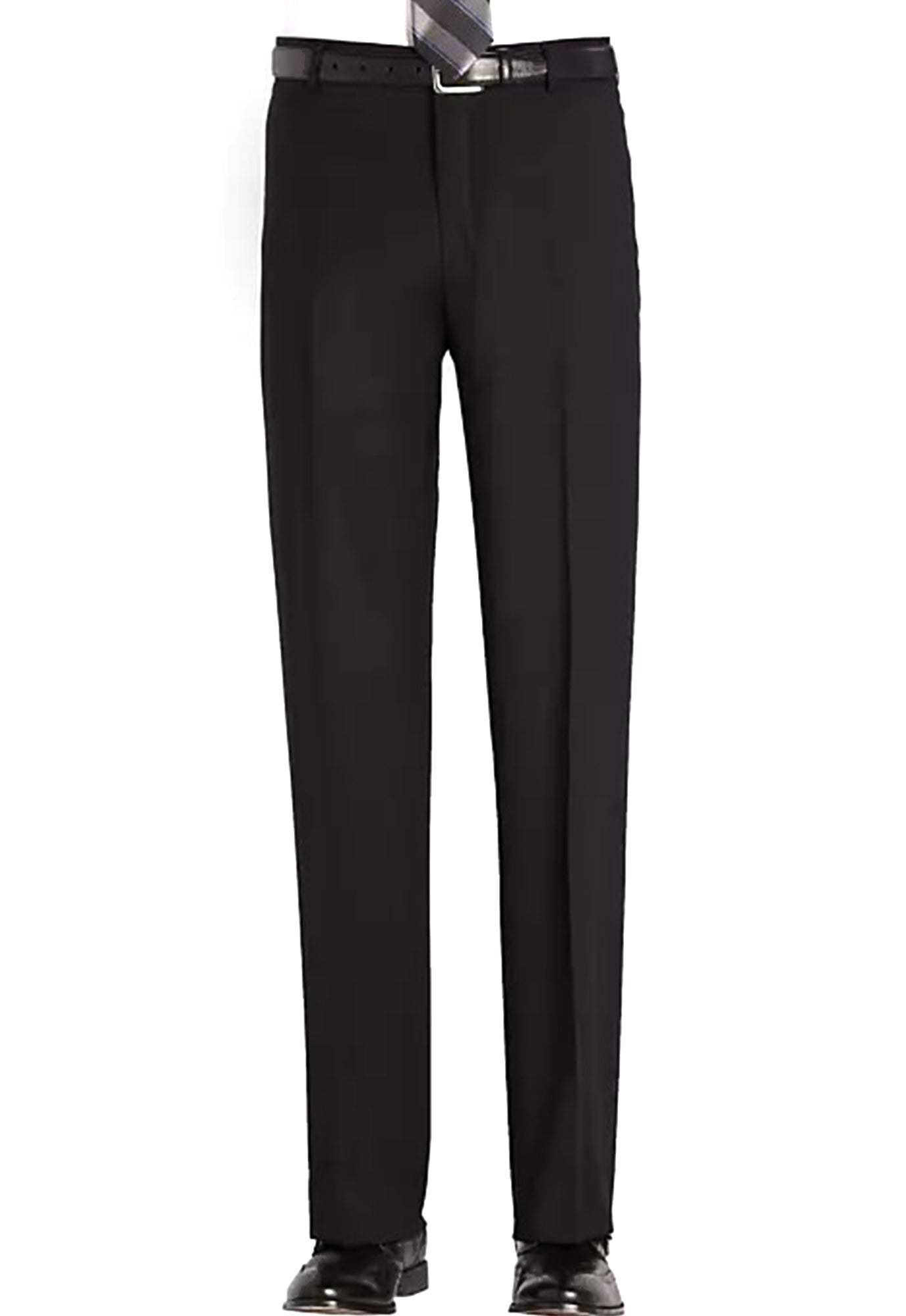 Men's Black, Flat Front, Dress Pants Men's Black, Flat Front, Dress Pants