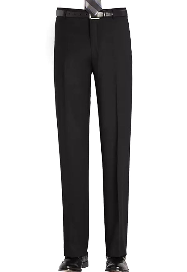 Men's Black, Flat Front, Dress Pants Men's Black, Flat Front, Dress Pants