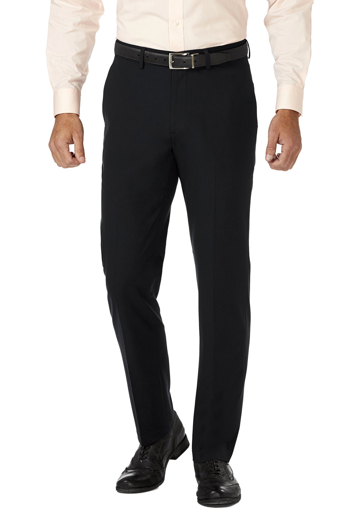 Men's Black, Flat Front, Dress Pants Men's Black, Flat Front, Dress Pants