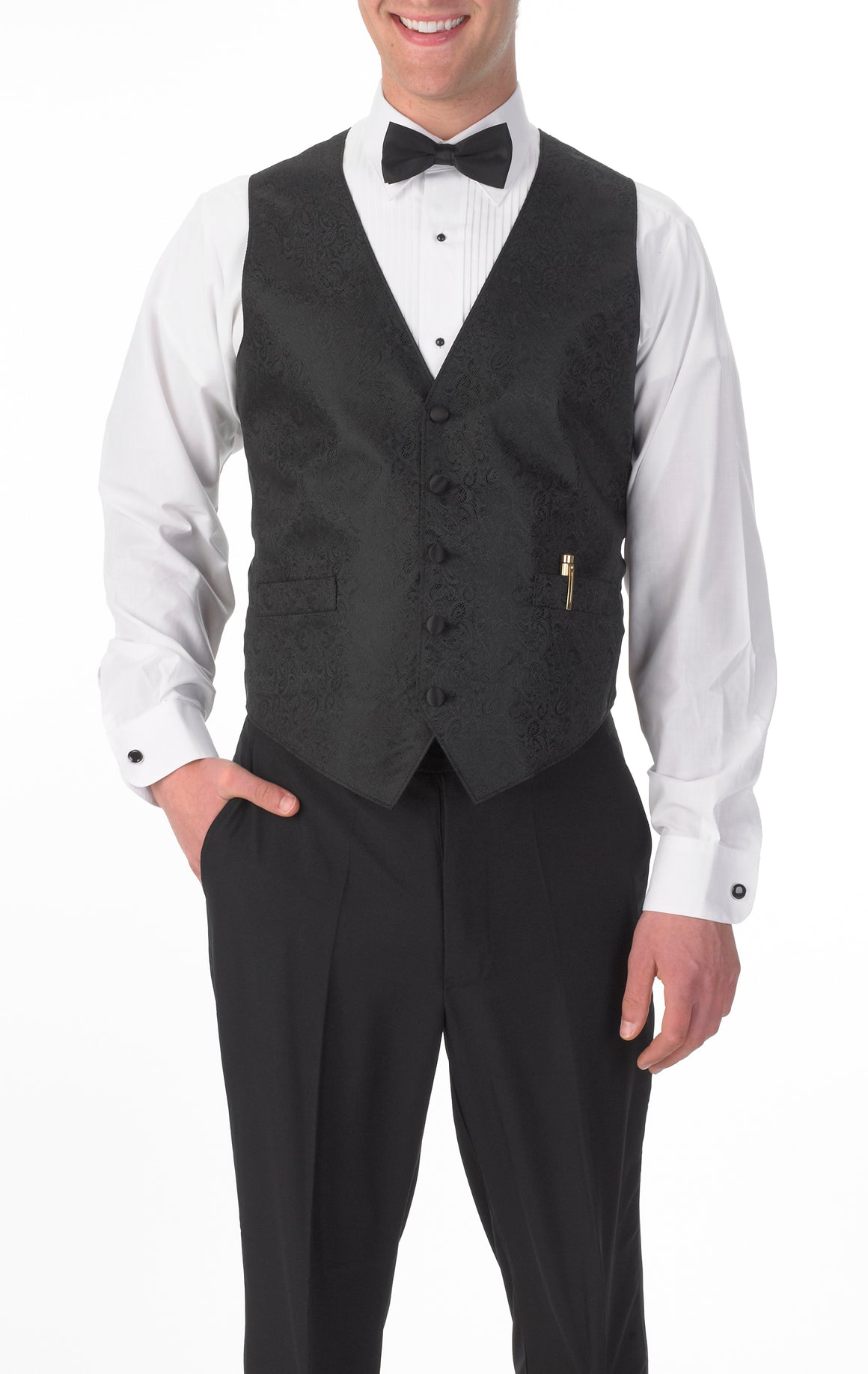 Men's Full Back Paisley Print Vest