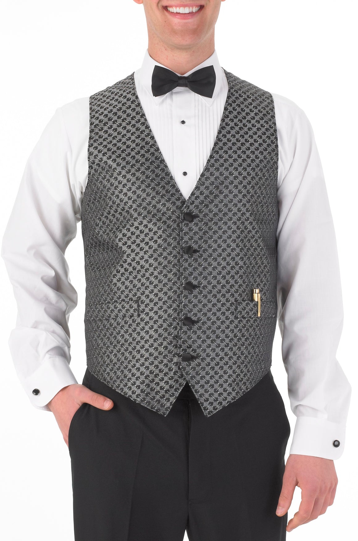 Men's Full Back Sticks and Stones Print Vest