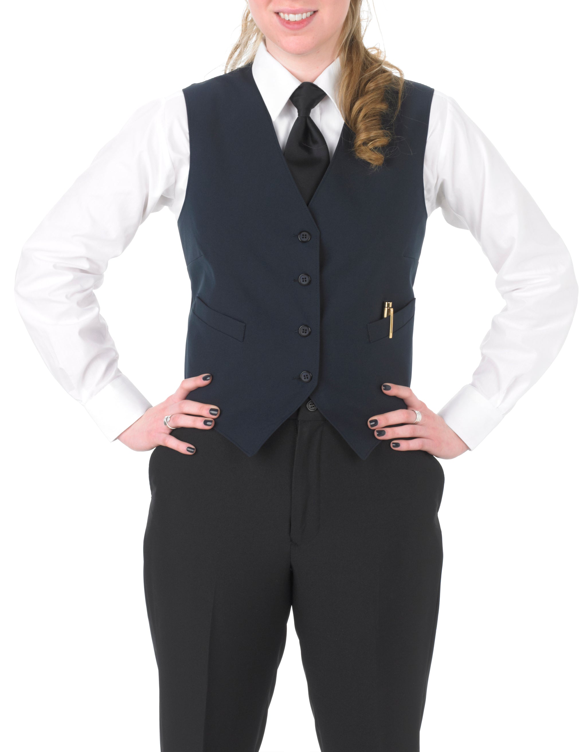Women's Full Back Vest with Inside and Outside Pockets Women's Full Back Vest with Inside and Outside Pockets