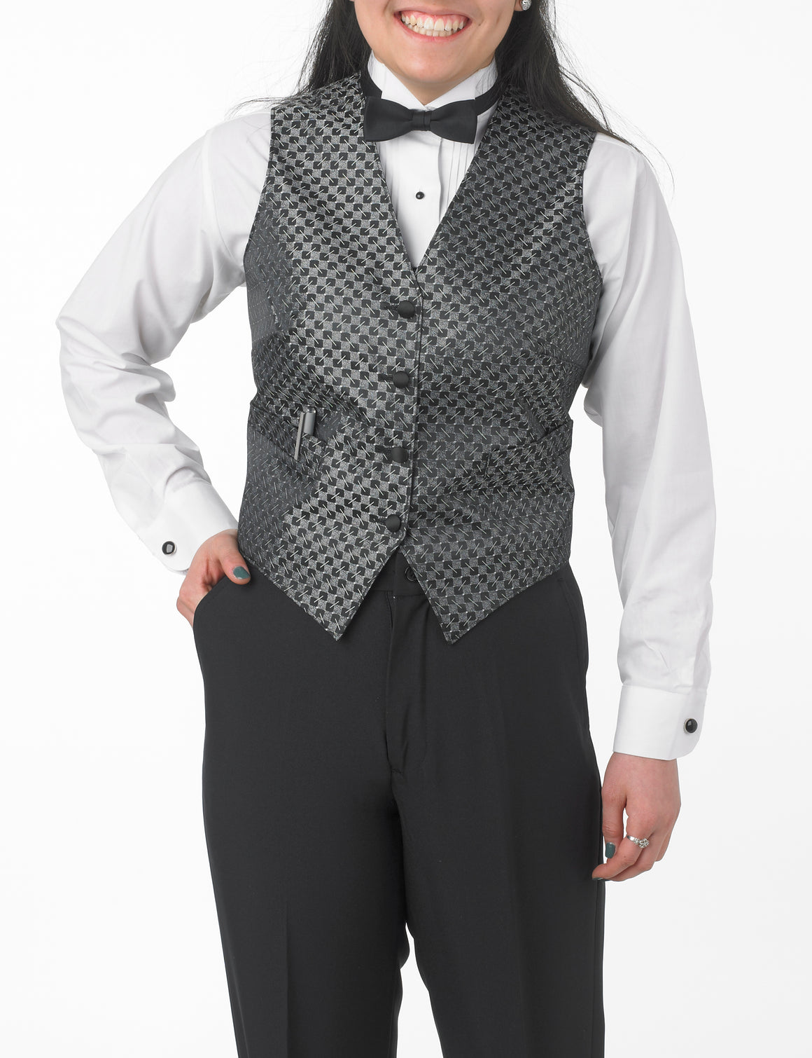Women's Full Back Sticks and Stones Print Vest