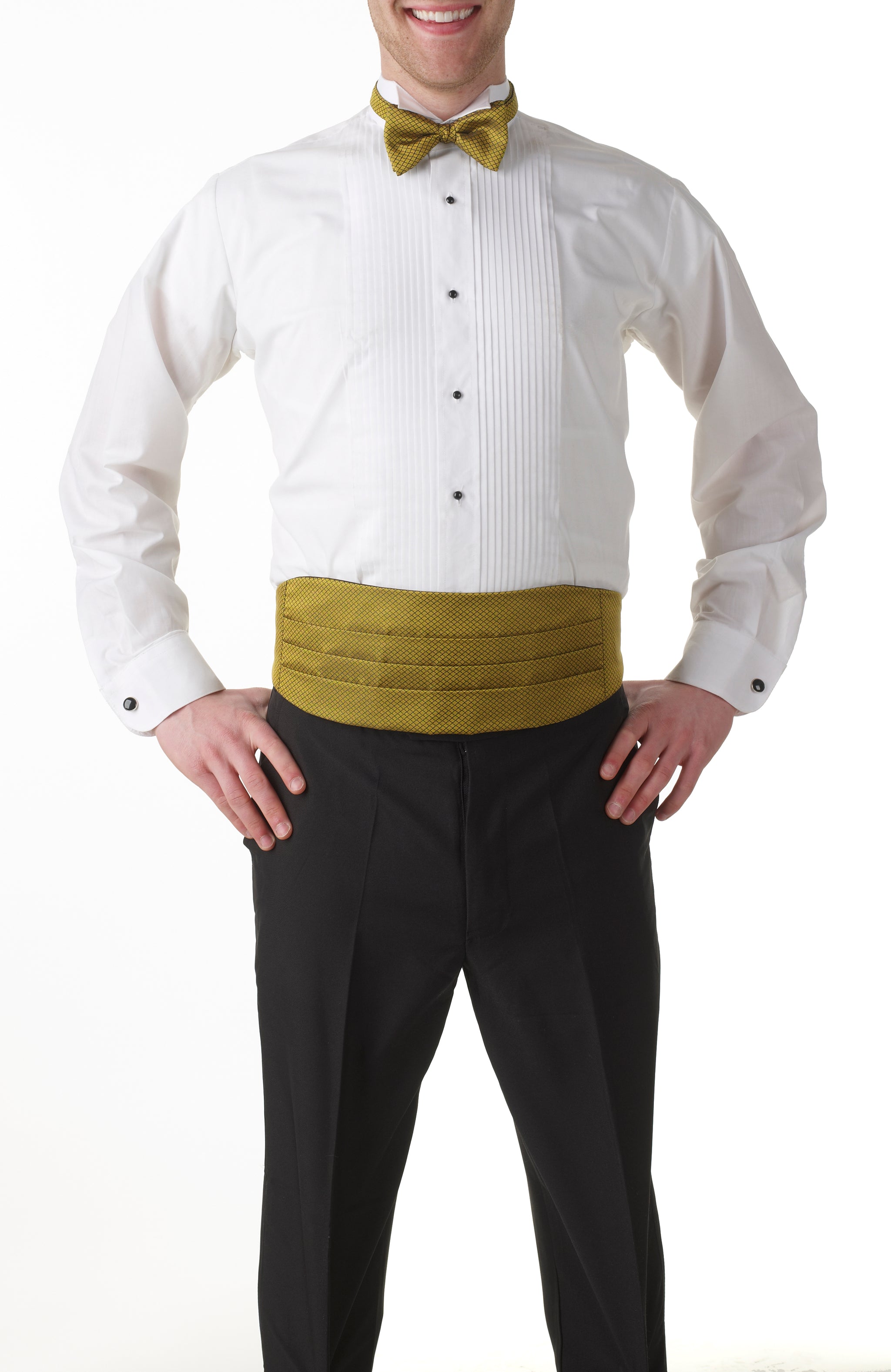 Men's Black, Flat Front, Comfort-Waist Tuxedo Pants with Satin Stripe -  99tux