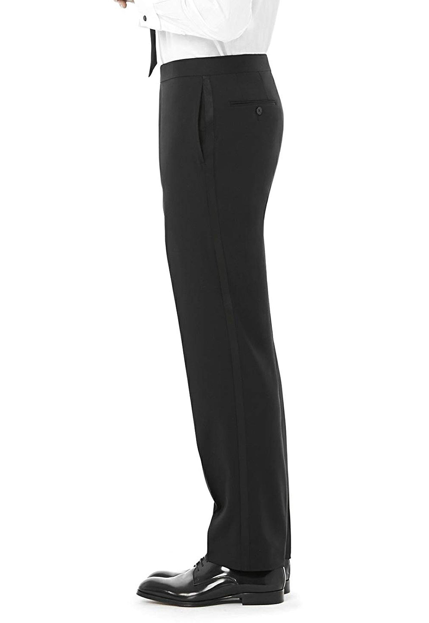 mens black satin dress pants Mens Black Satin Trousers Tuxedo Dinner Suit Smart Formal Classic Regular