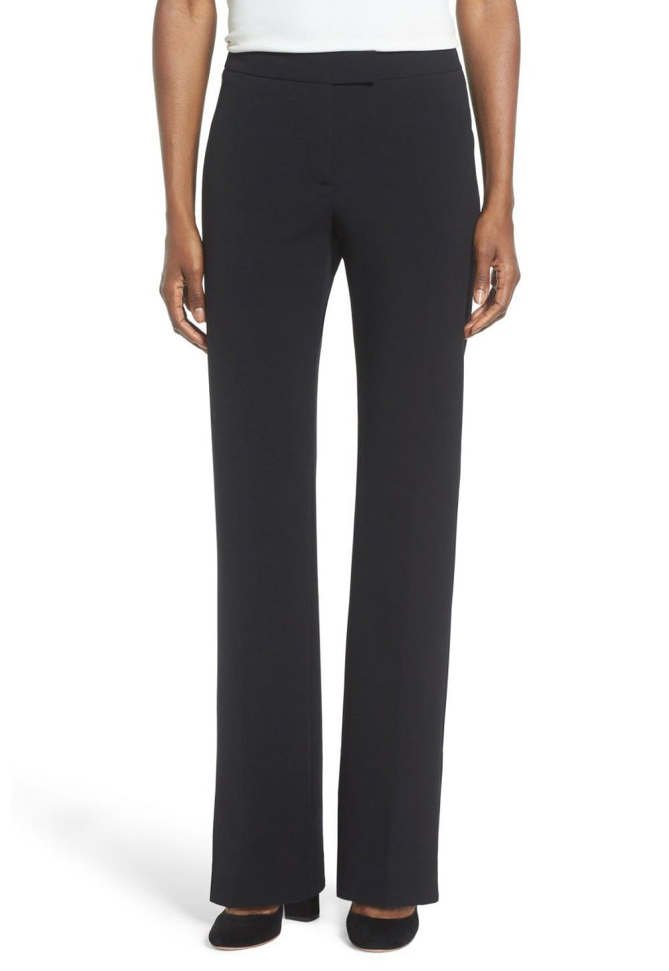 Women's Black, Flat Front, Contemporary Low Rise Dress Pants Women's Black, Flat Front, Contemporary Low Rise Dress Pants